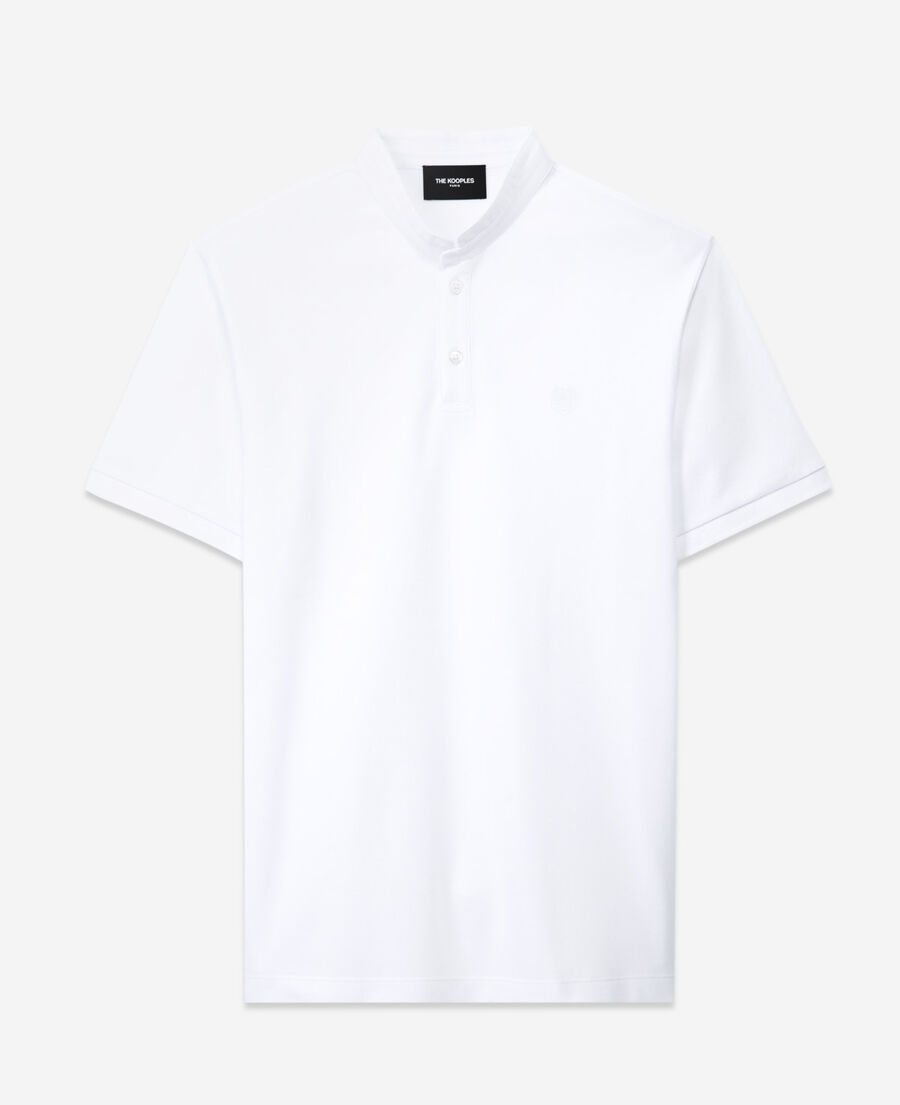 classic polo with officer collar