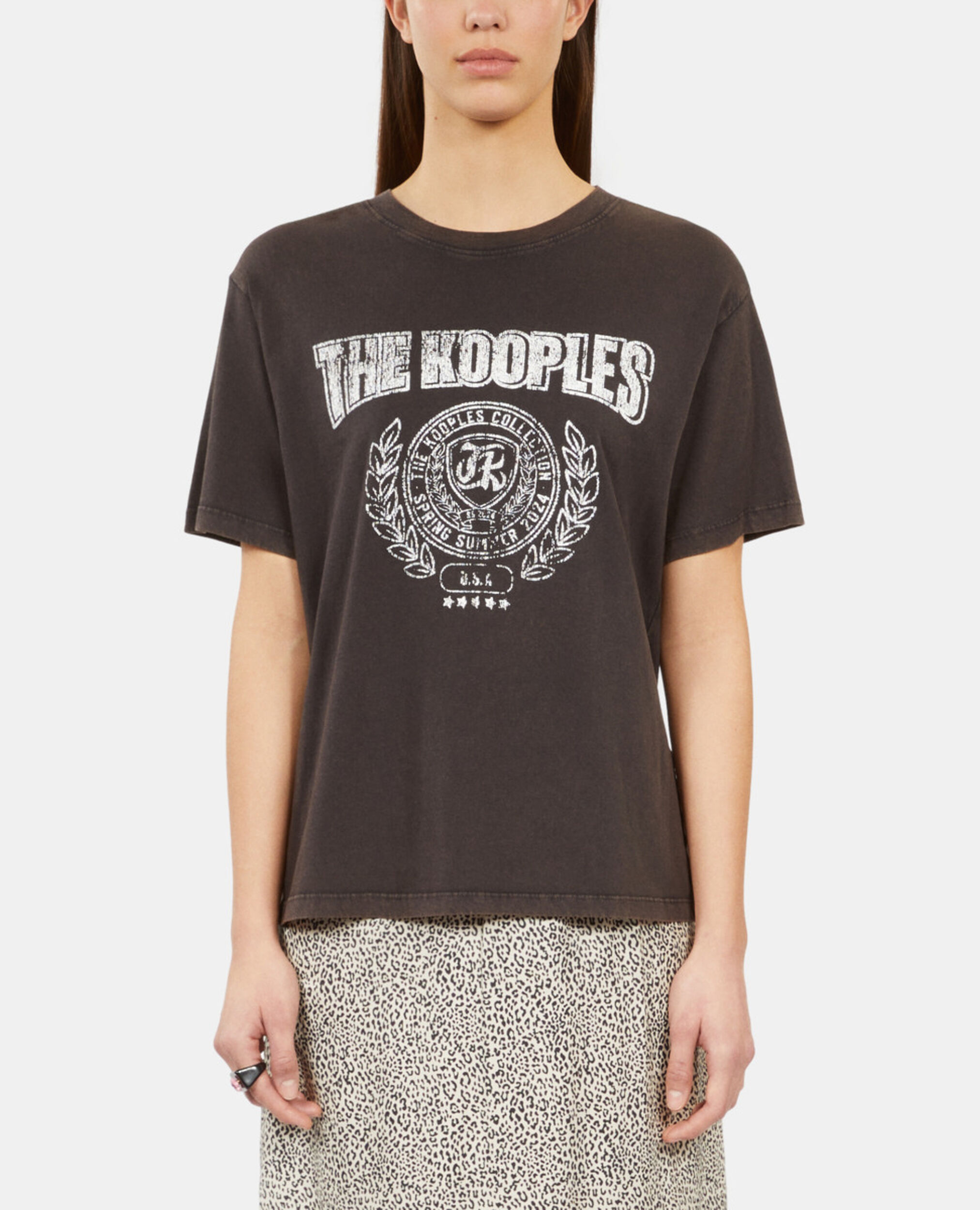 Carbon grey T-shirt with Blazon serigraphy, CARBONE, hi-res image number null
