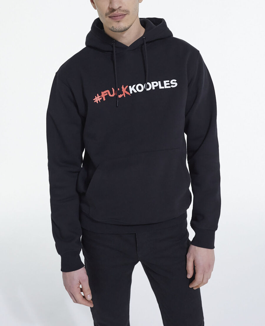 sweatshirt logo noir