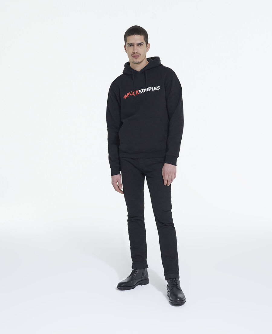sweatshirt logo noir