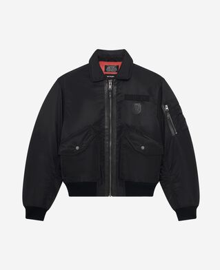 The Kooples MUJER BLACK chaqueta bomber negra de the kooples x schott