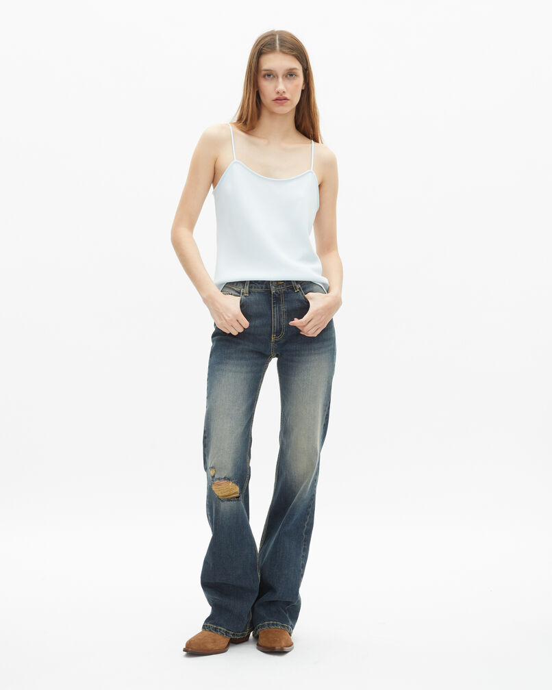 The Kooples FEMME BABY BLUE caraco bleu clair