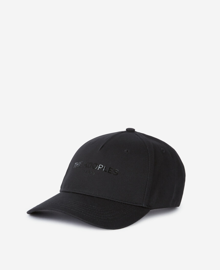 The Kooples H BLACK logo black cap