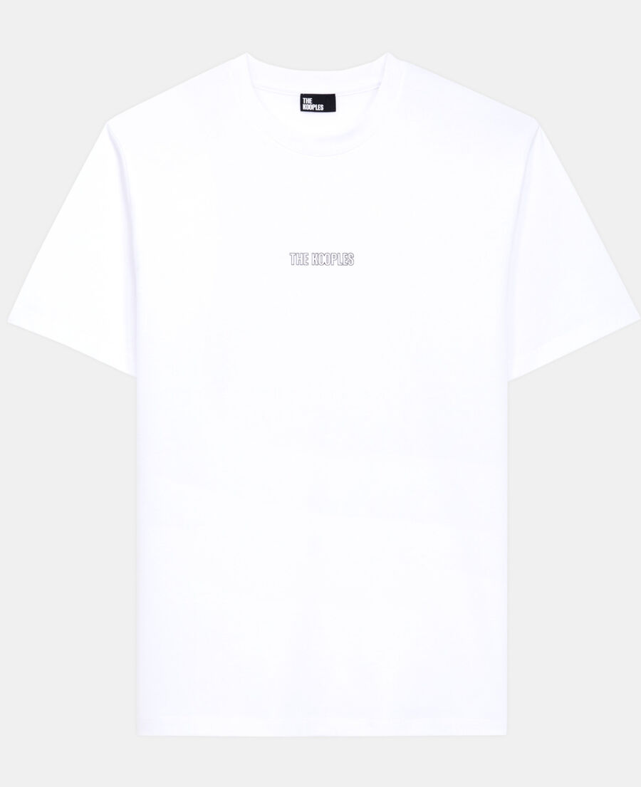 The Kooples HOMME WHITE t-shirt blanc avec logo