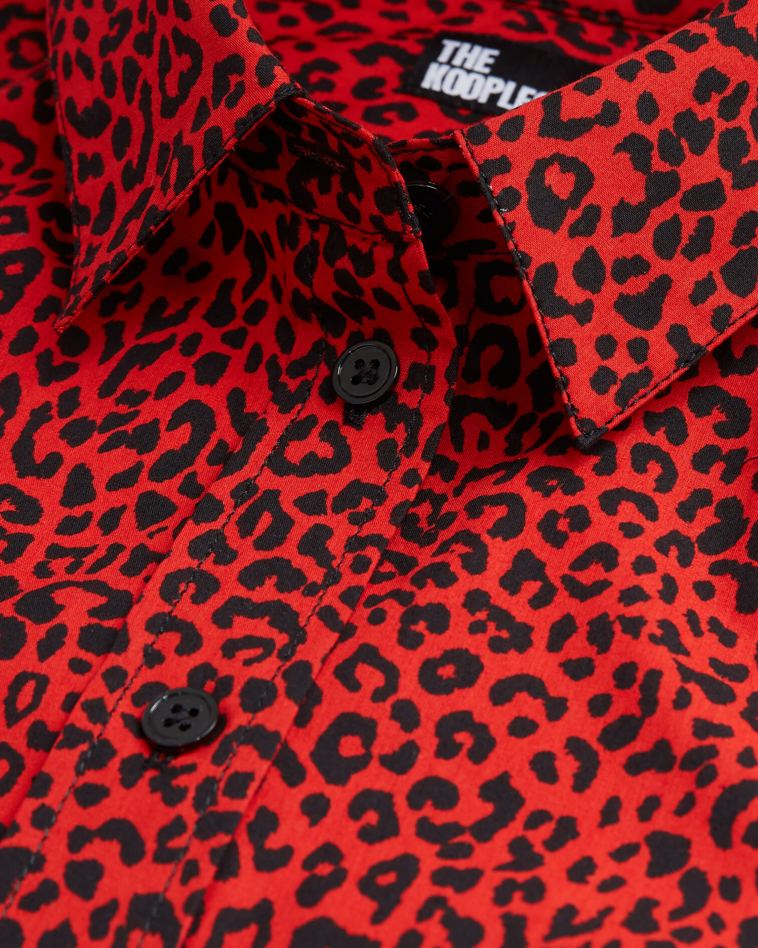 Red leopard print shirt, RED / BLACK, hi-res image number null