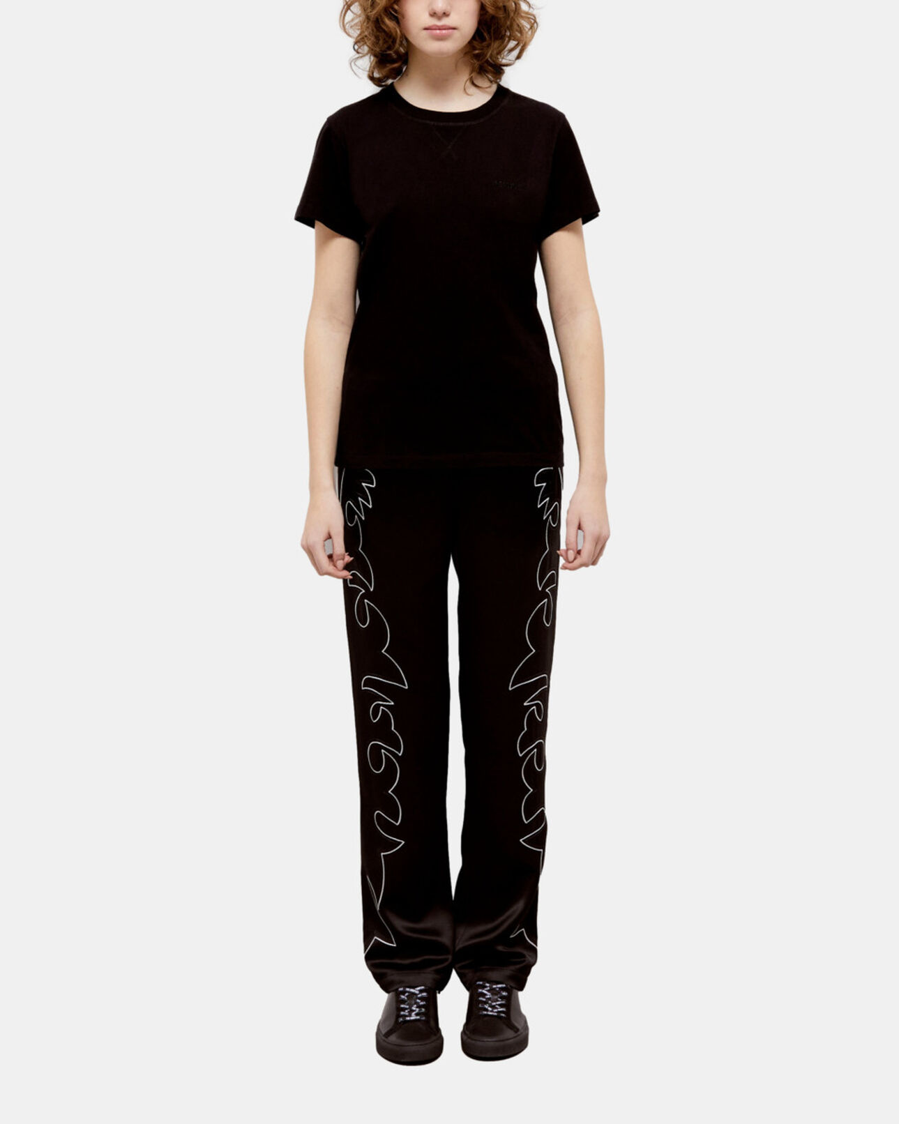 The Kooples MUJER BLACK camiseta logotipo the kooples negra para mujer