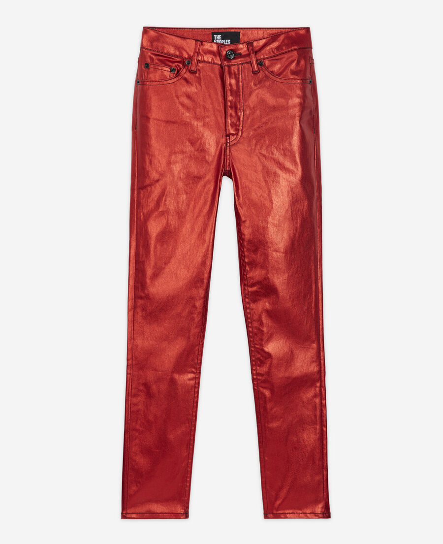 vaqueros slim rojos