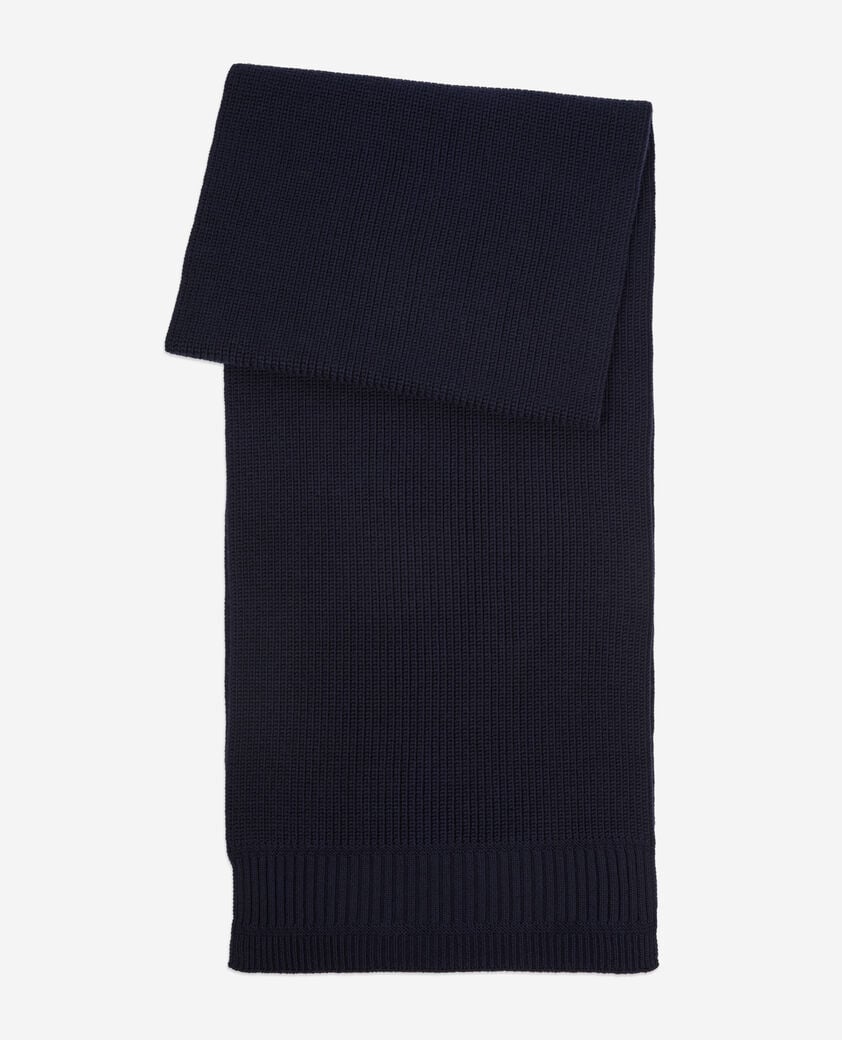 The Kooples M DARK BLUE blue wool scarf
