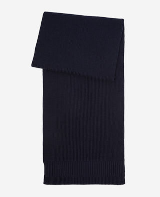The Kooples M DARK BLUE blue wool scarf