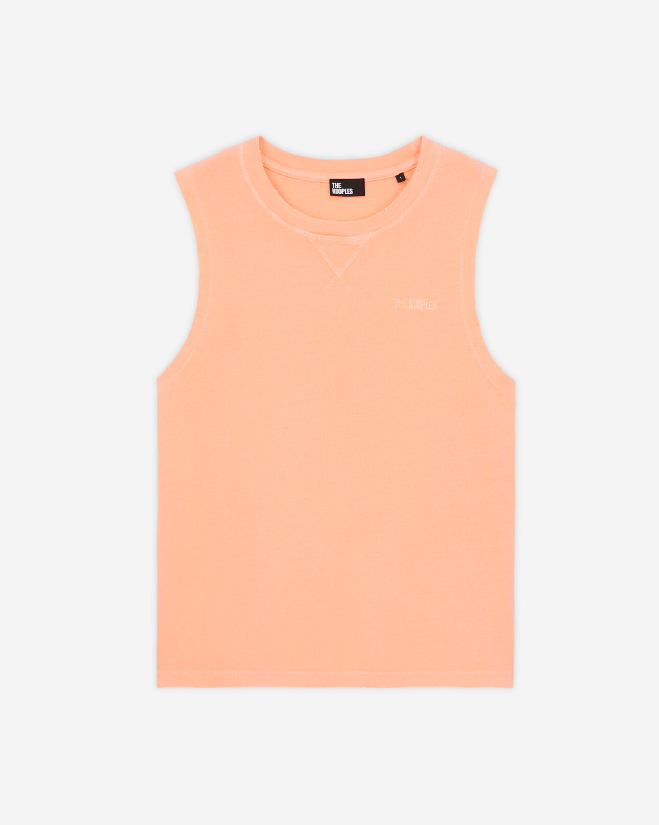The Kooples WOMEN ORANGE FLUO women's orange t-shirt with logo