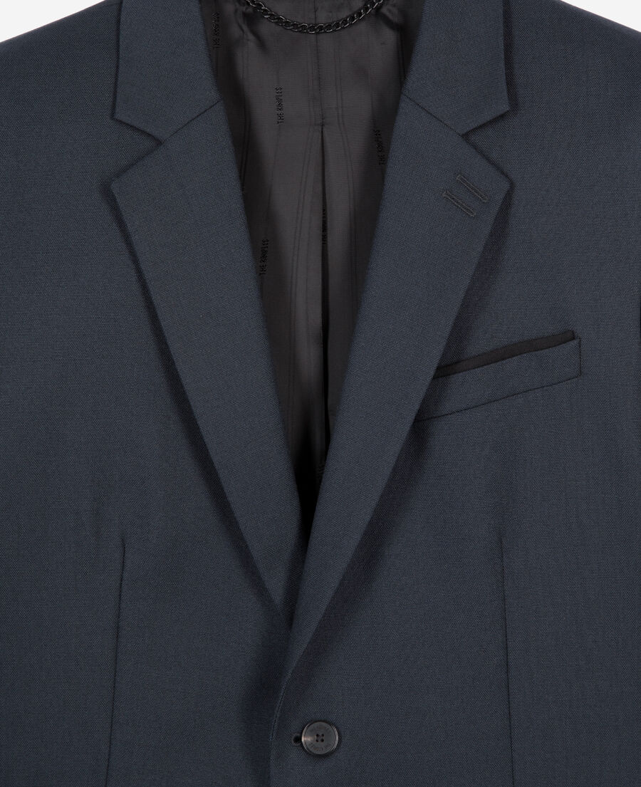 The Kooples HOMME BLUE PETROL veste de costume en laine doite bleue