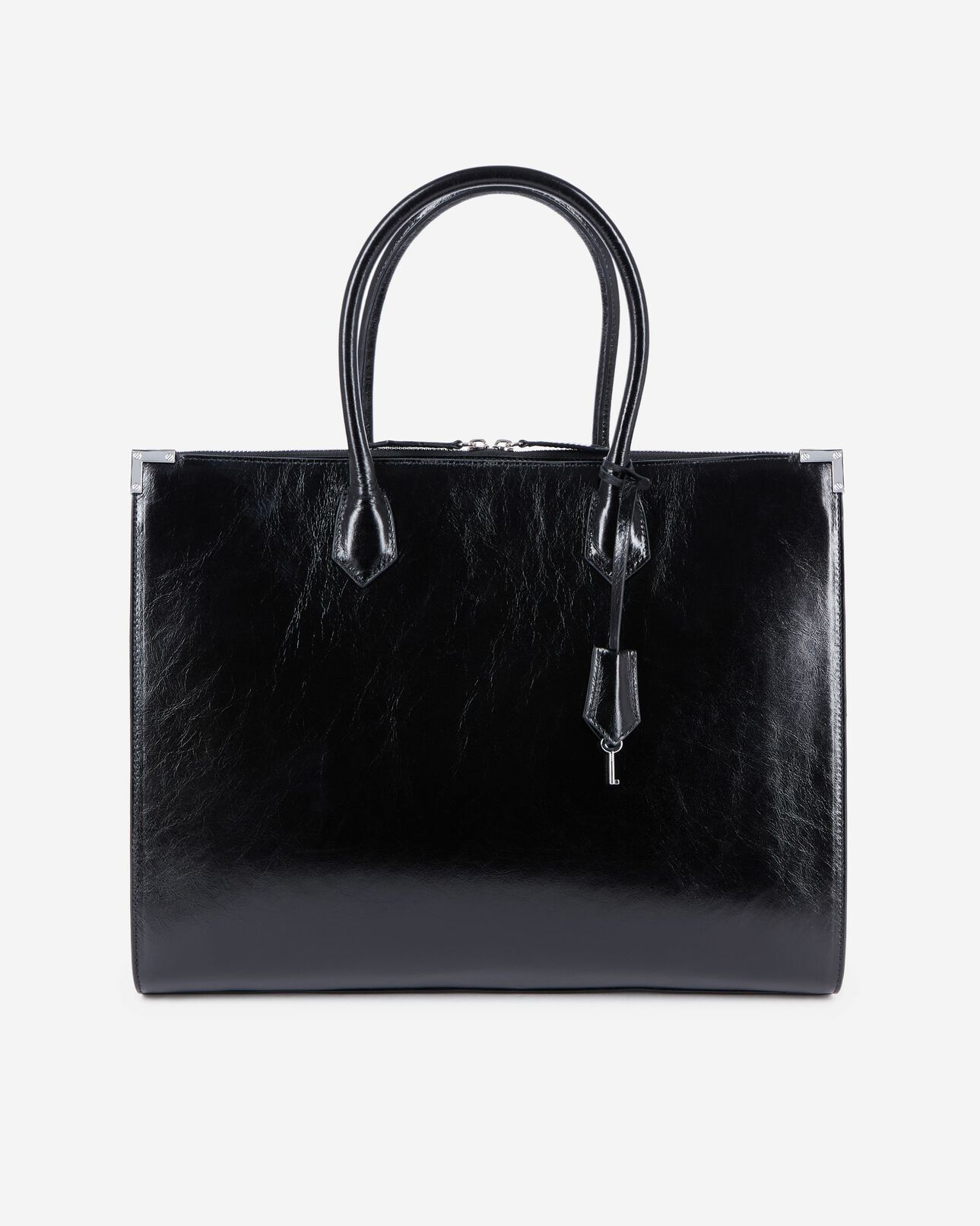 The Kooples FEMME BLACK sac ming xl en cuir noir