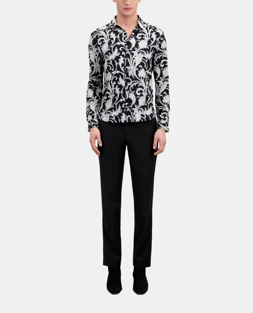 The Kooples HOMBRE BLACK WHITE camisa estampada
