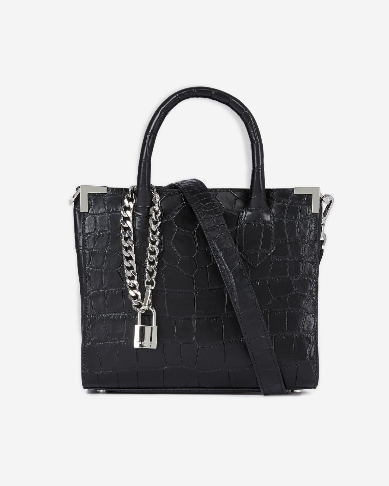 The Kooples FEMME BLACK sac ming medium en cuir noir