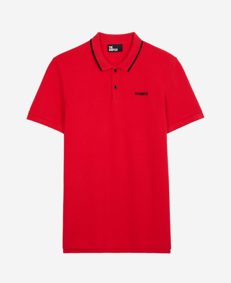 Red polo shirt | The Kooples - US