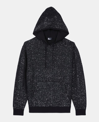The Kooples FEMME BLACK sweatshirt &agrave; sequins en maille noire