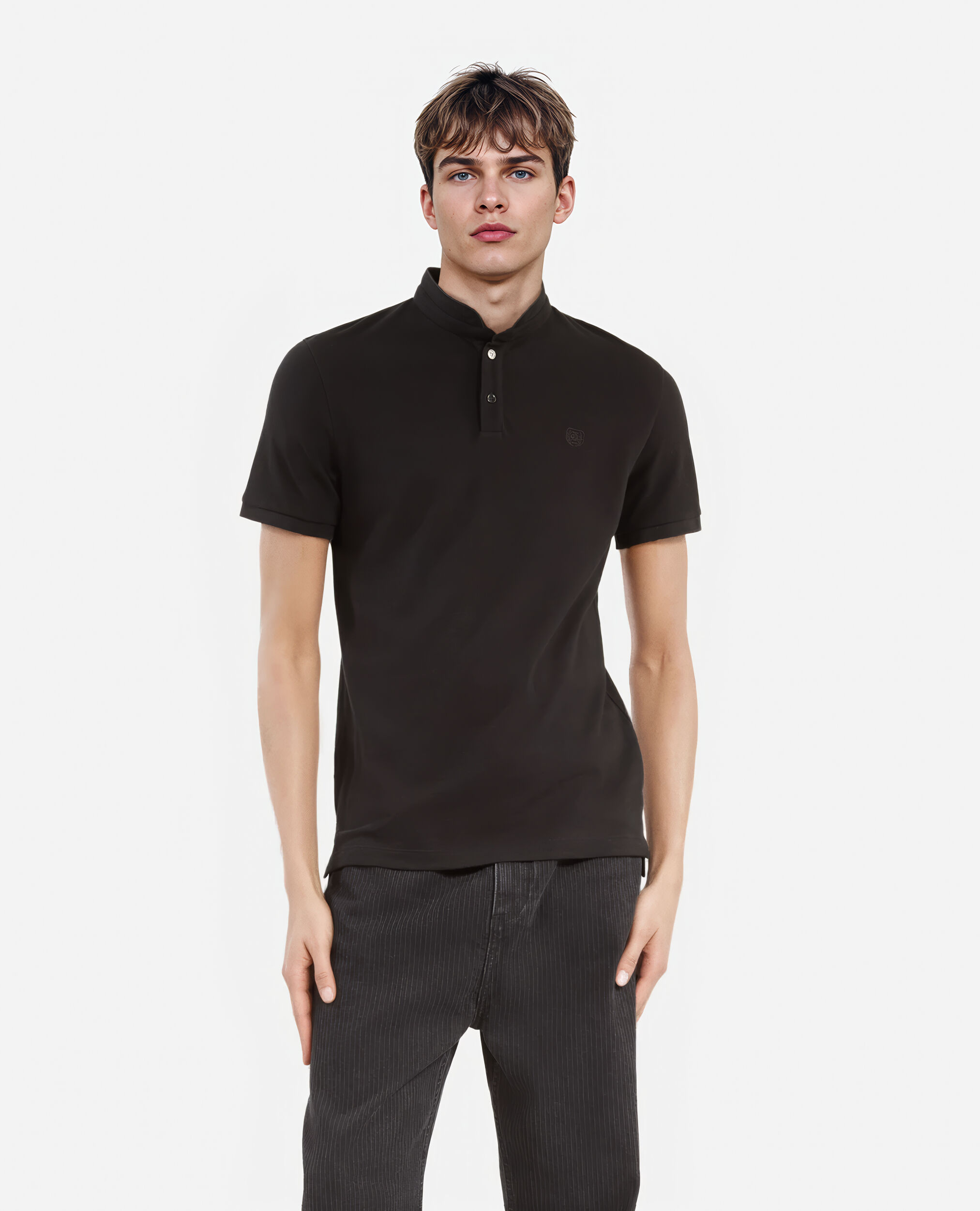 Cotton black cheap polo shirt