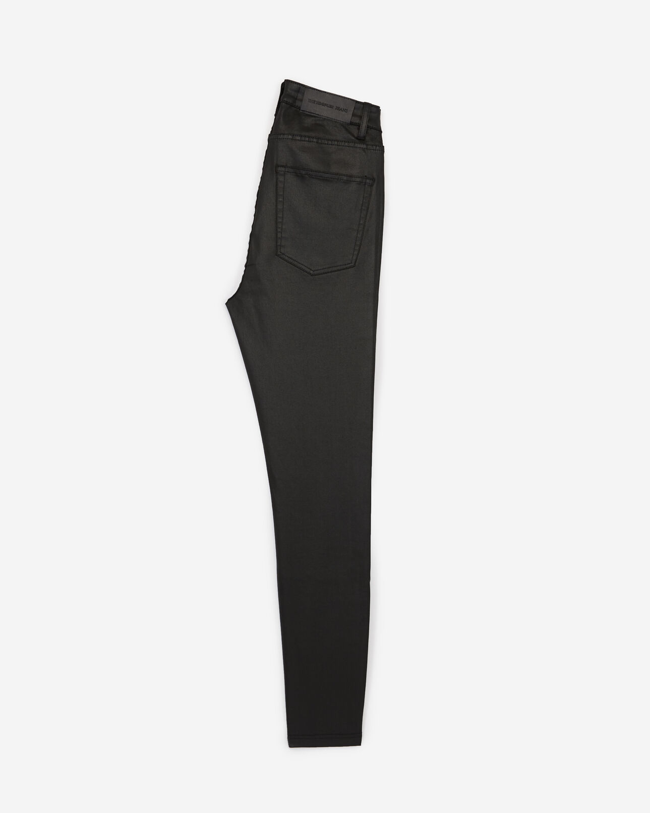 The Kooples WOMEN BLACK black leather-effect slim jeans