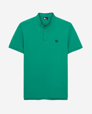 The Kooples H APPLE green officer collar polo shirt