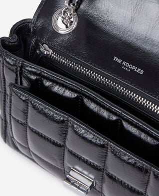 The Kooples WOMEN BLACK black quilted leather bag