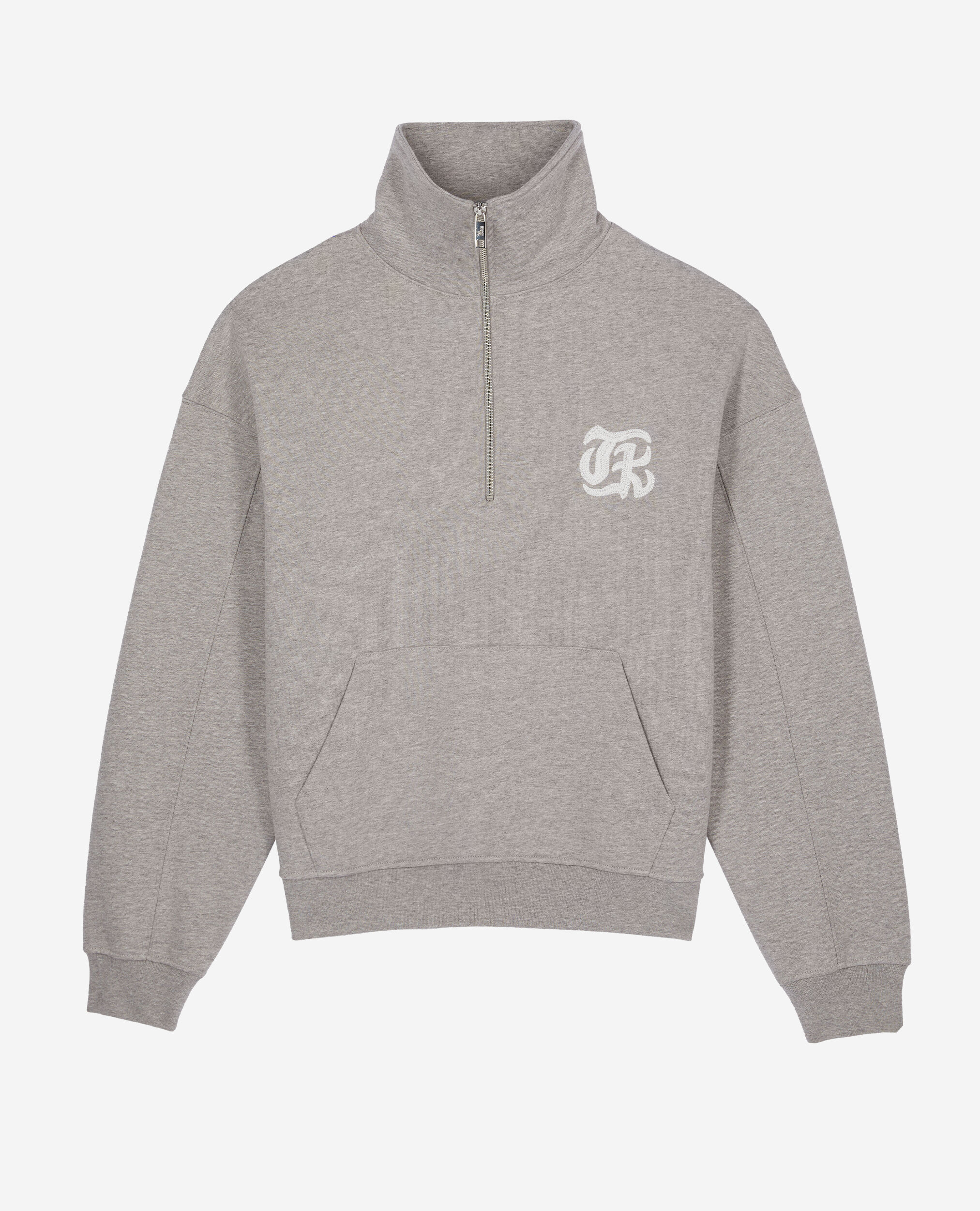 Grey sweatshirt with Blazon serigraphy, ARDOISE, hi-res image number null