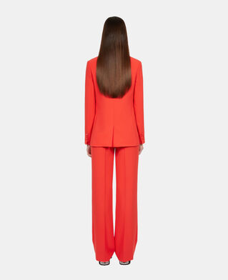 The Kooples FEMME RED veste tailleur en cr&ecirc;pe rouge