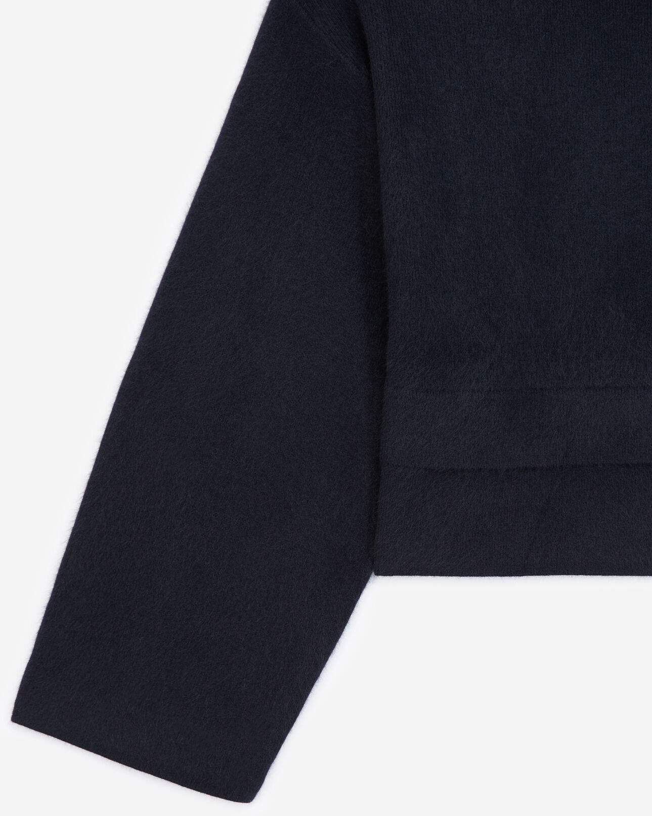 The Kooples FEMME NAVY pull laine cachemire bleu à col roulé