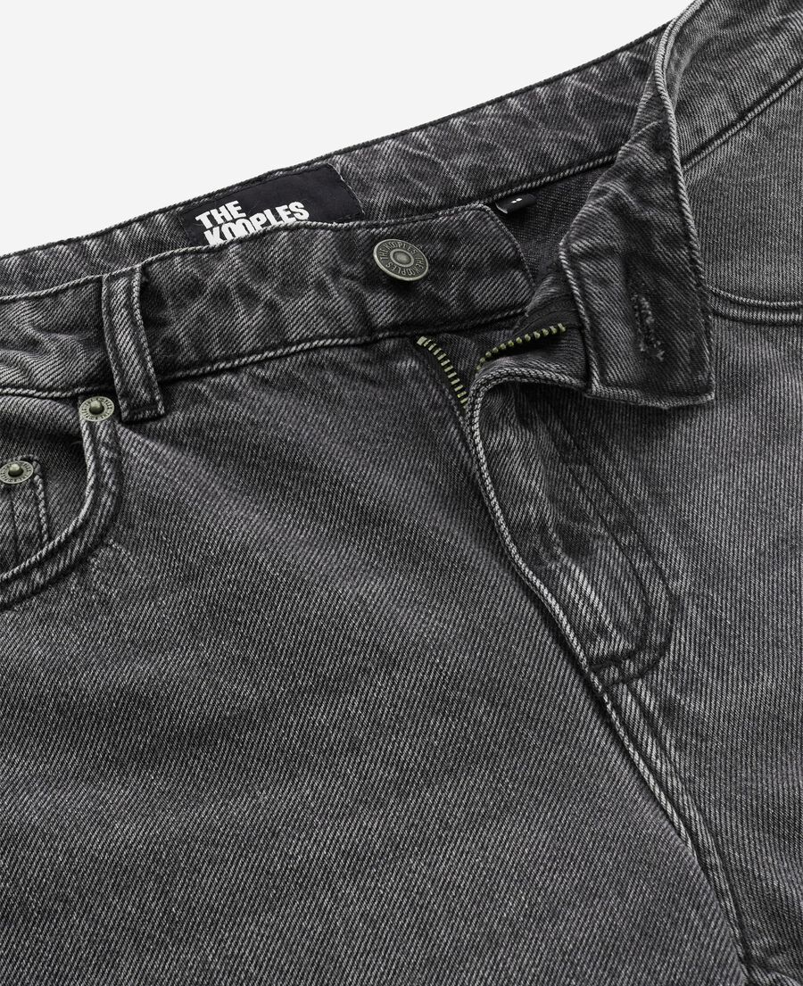 The Kooples F BLACK black wide-leg jeans