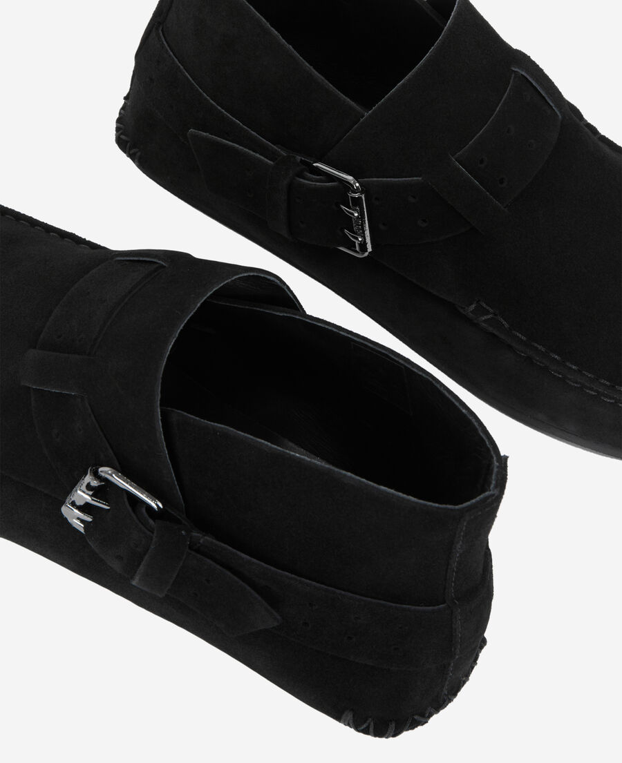 chaussures en cuir suédé noires