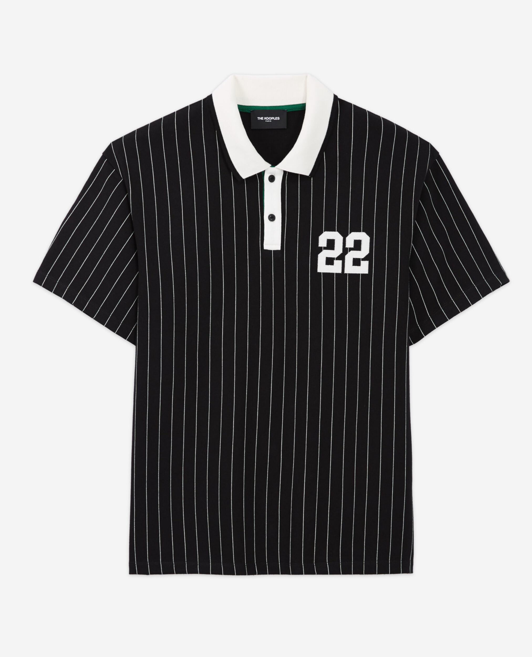 Stripped polo, BLACK, hi-res image number null