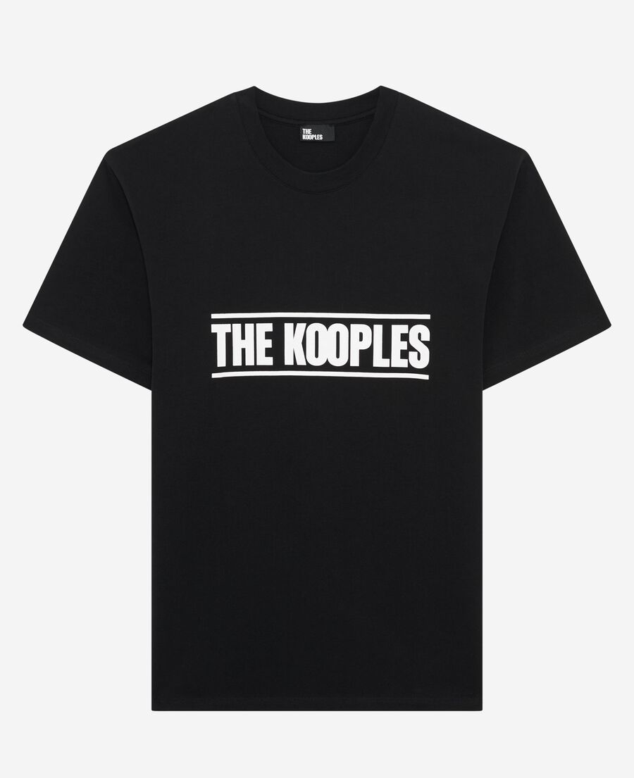 The Kooples HOMME BLACK tshirt s&eacute;rigraphie noir