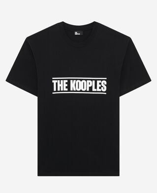 The Kooples HOMME BLACK tshirt s&eacute;rigraphie noir