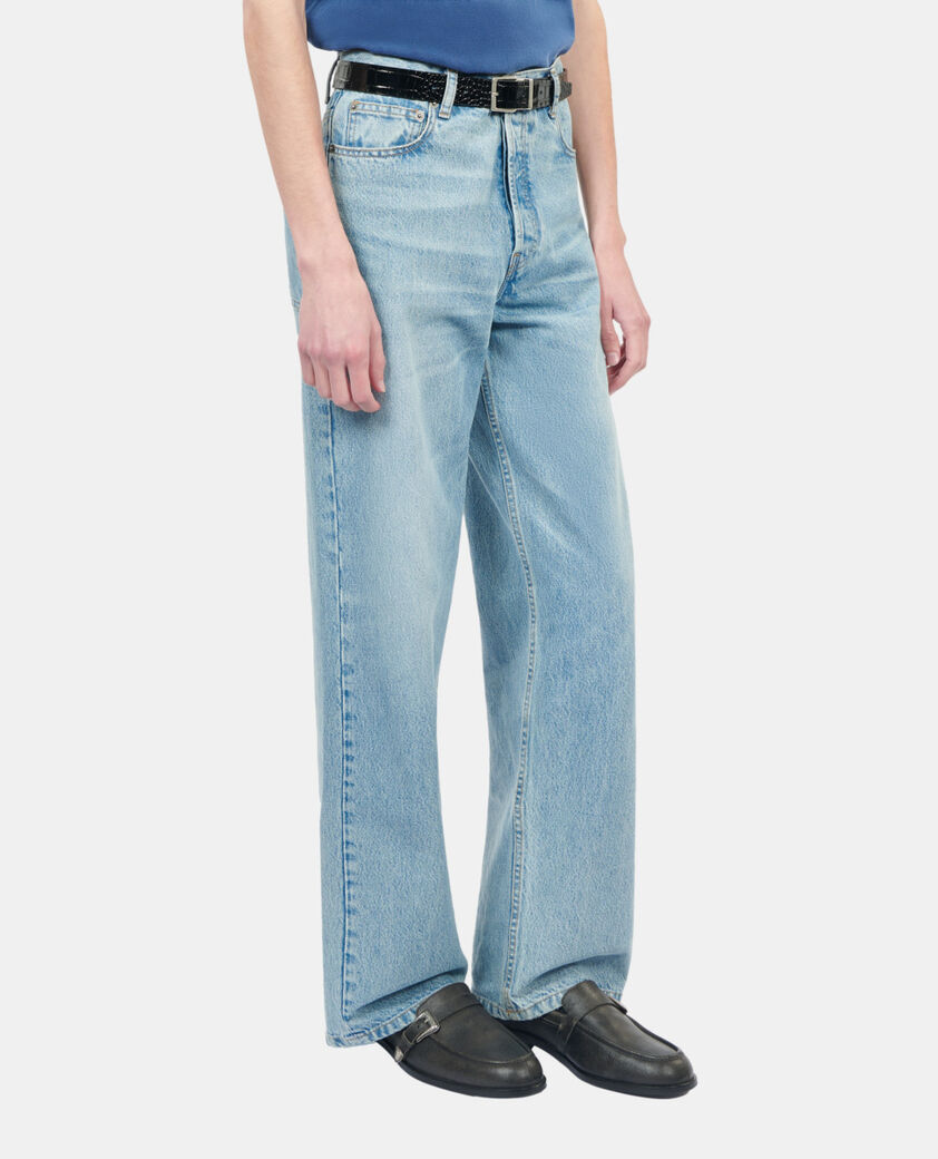 The Kooples HOMME BLACK mocassins en cuir noir avec boucle western