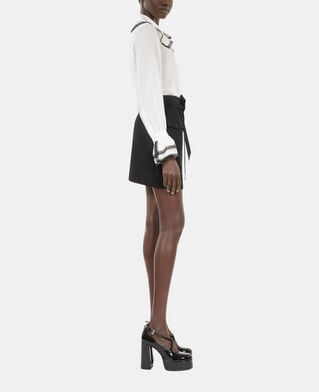 The Kooples FEMME BLACK jupe courte noire