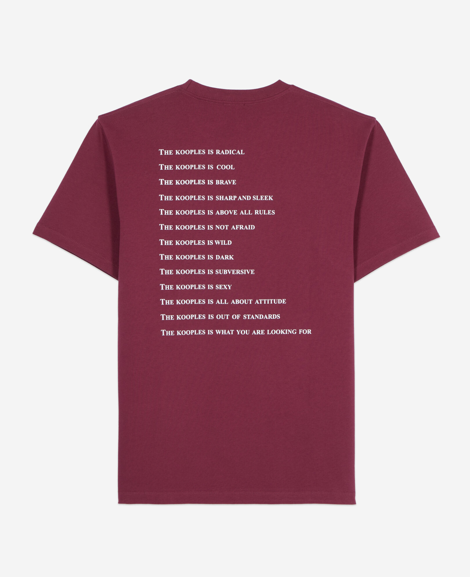 The Kooples HOMBRE BURGUNDY camiseta what is burdeos