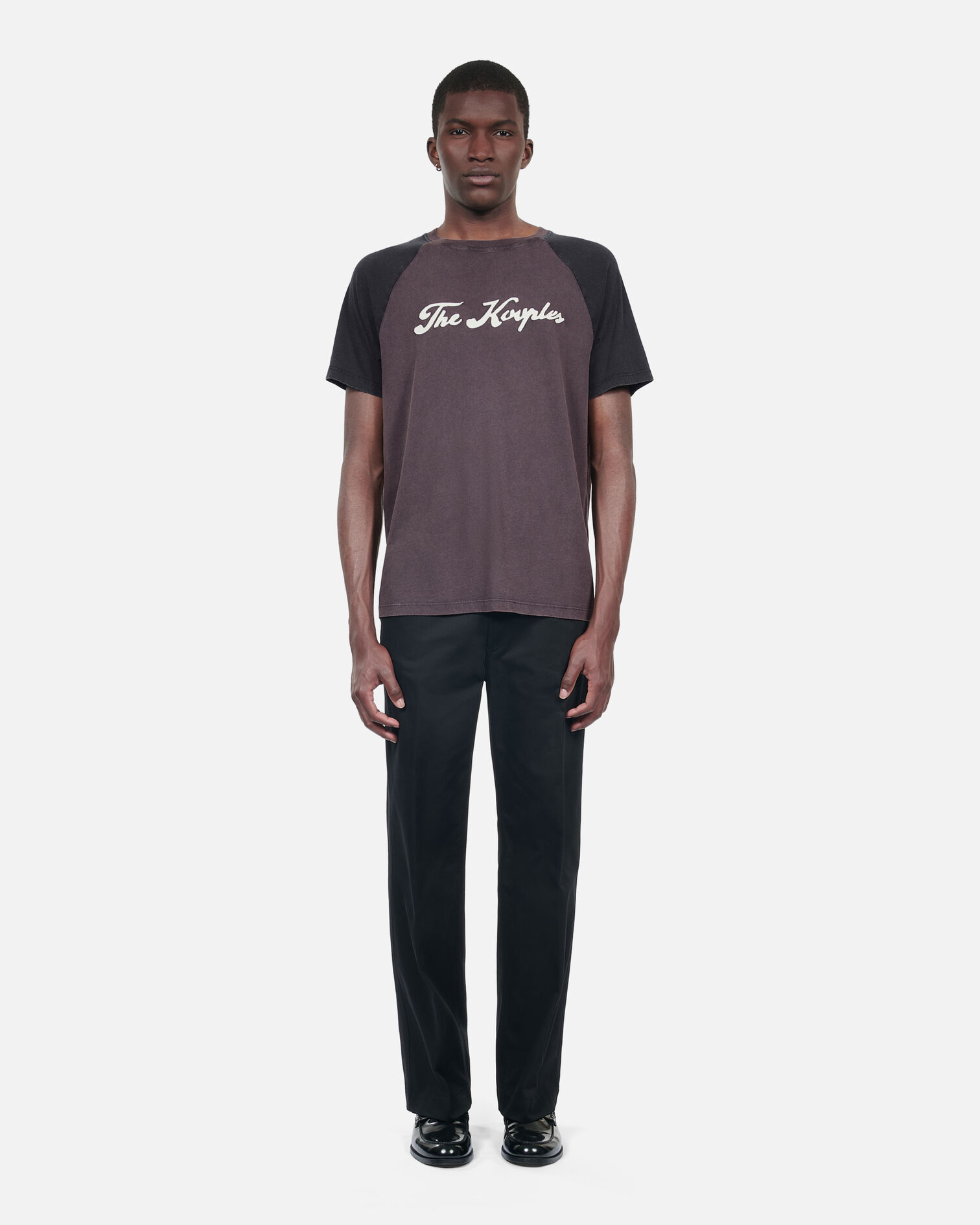 Black Next collection serigraphy t-shirt, BLACK WASHED, hi-res image number null