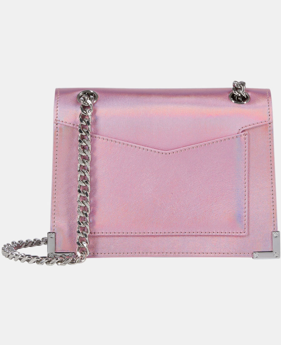The Kooples DAMEN SWEET PINK rosa schillernde emily tasche aus leder mit kette