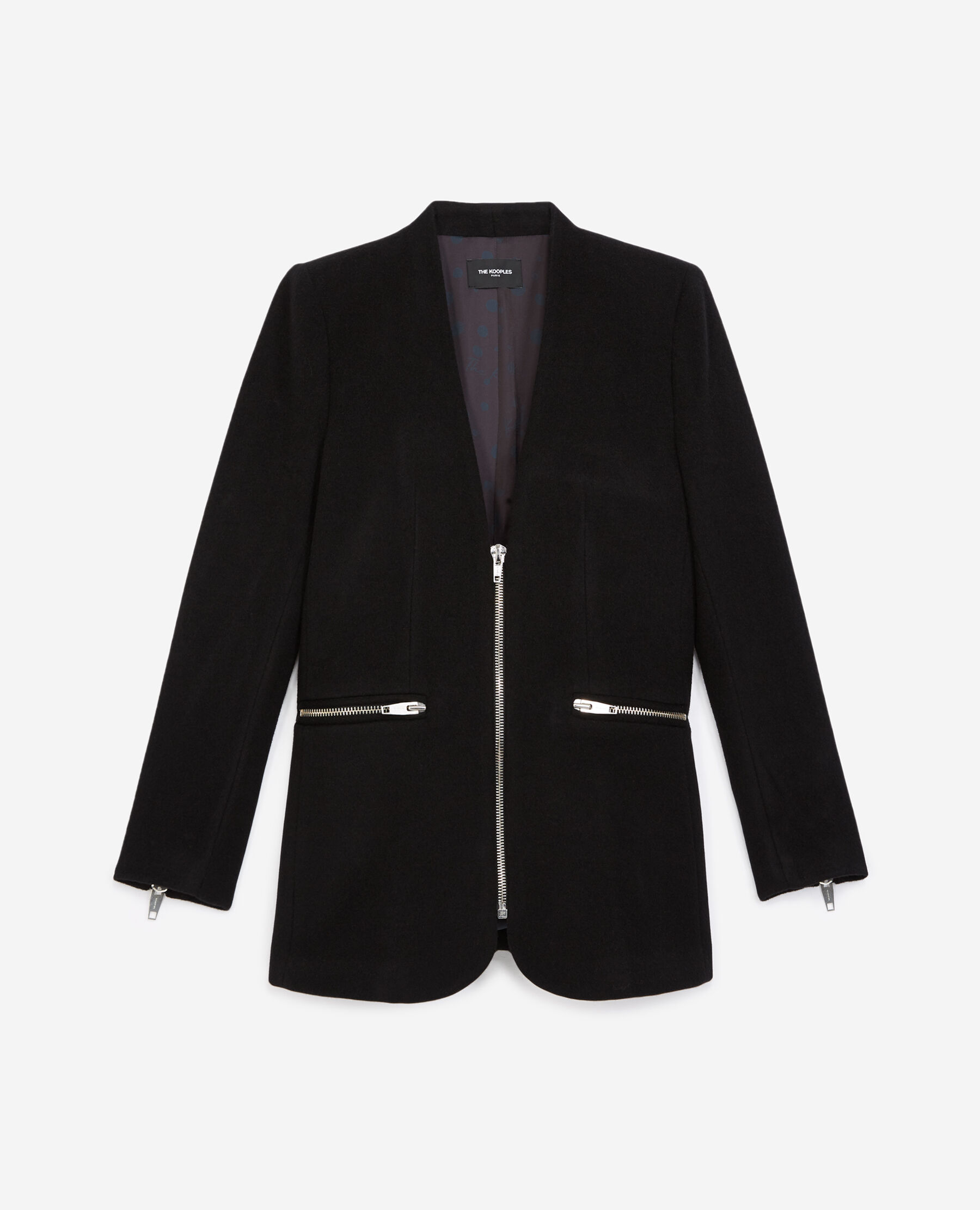 Veste en laine discount noir
