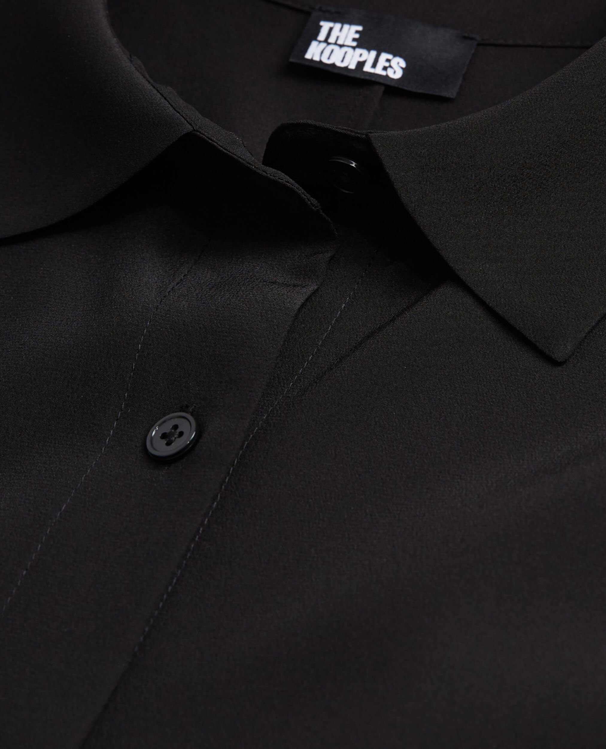 Langes schwarzes Seidenkleid, BLACK, hi-res image number null