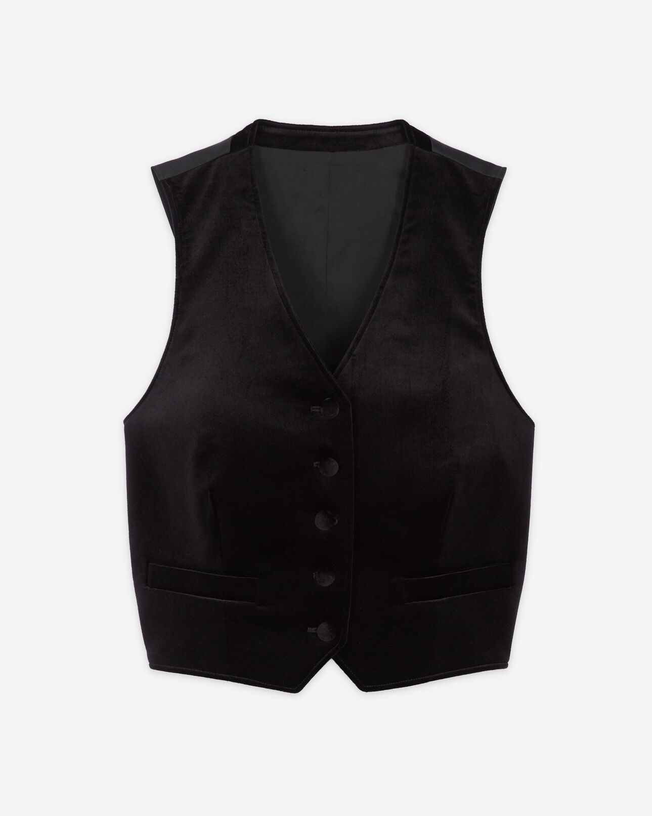 The Kooples WOMEN BLACK black velvet suit jacket