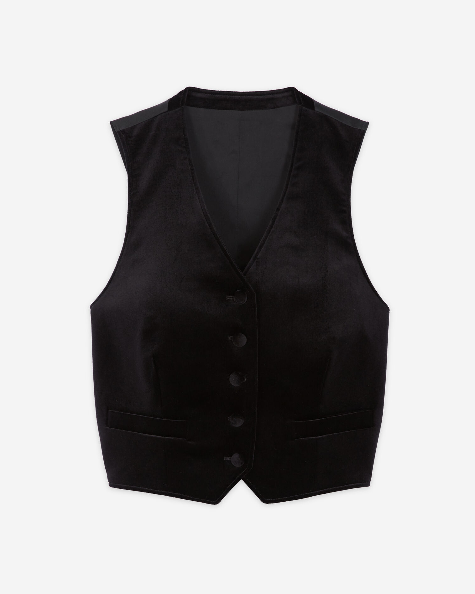Black velvet suit jacket, BLACK, hi-res image number null