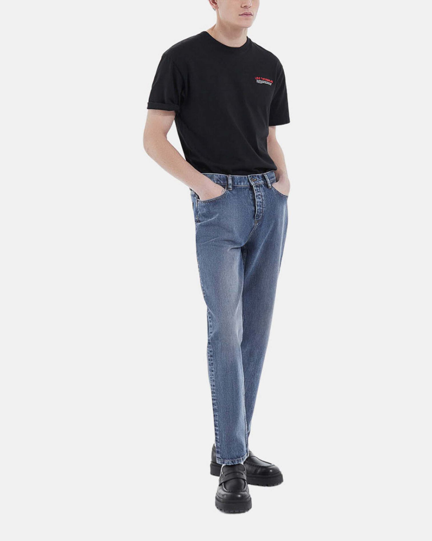 Black cotton Love The Kooples T-shirt, BLACK, hi-res image number null