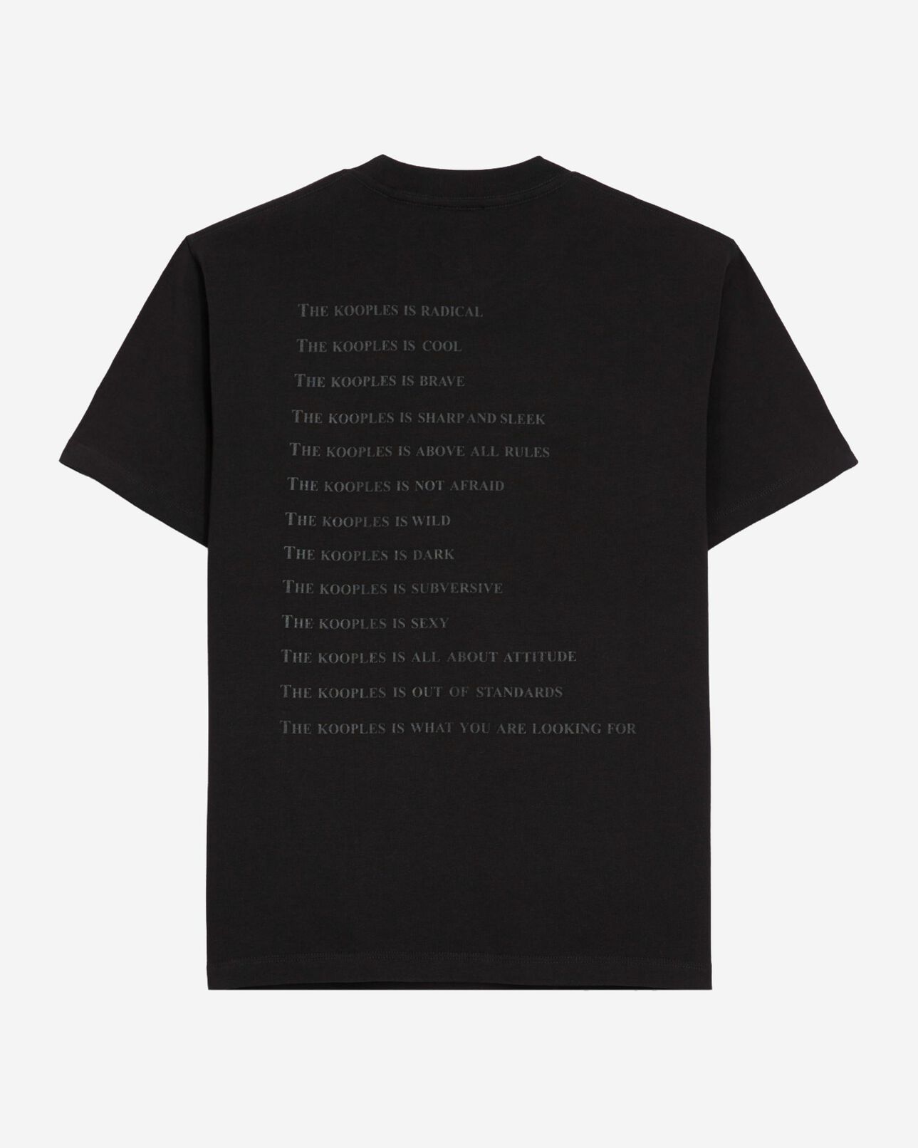 The Kooples FEMME BLACK t-shirt what is noir et léopard