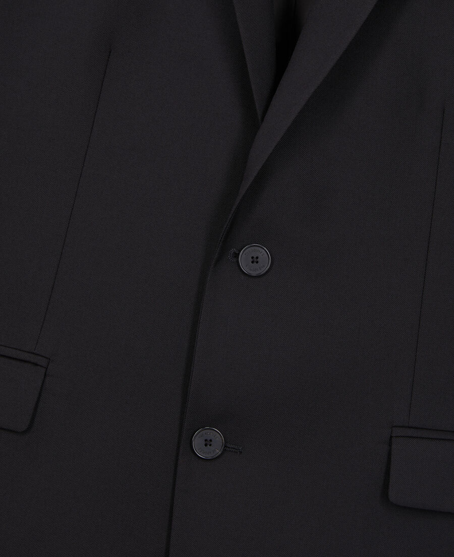 The Kooples MEN BLACK black wool suit jacket