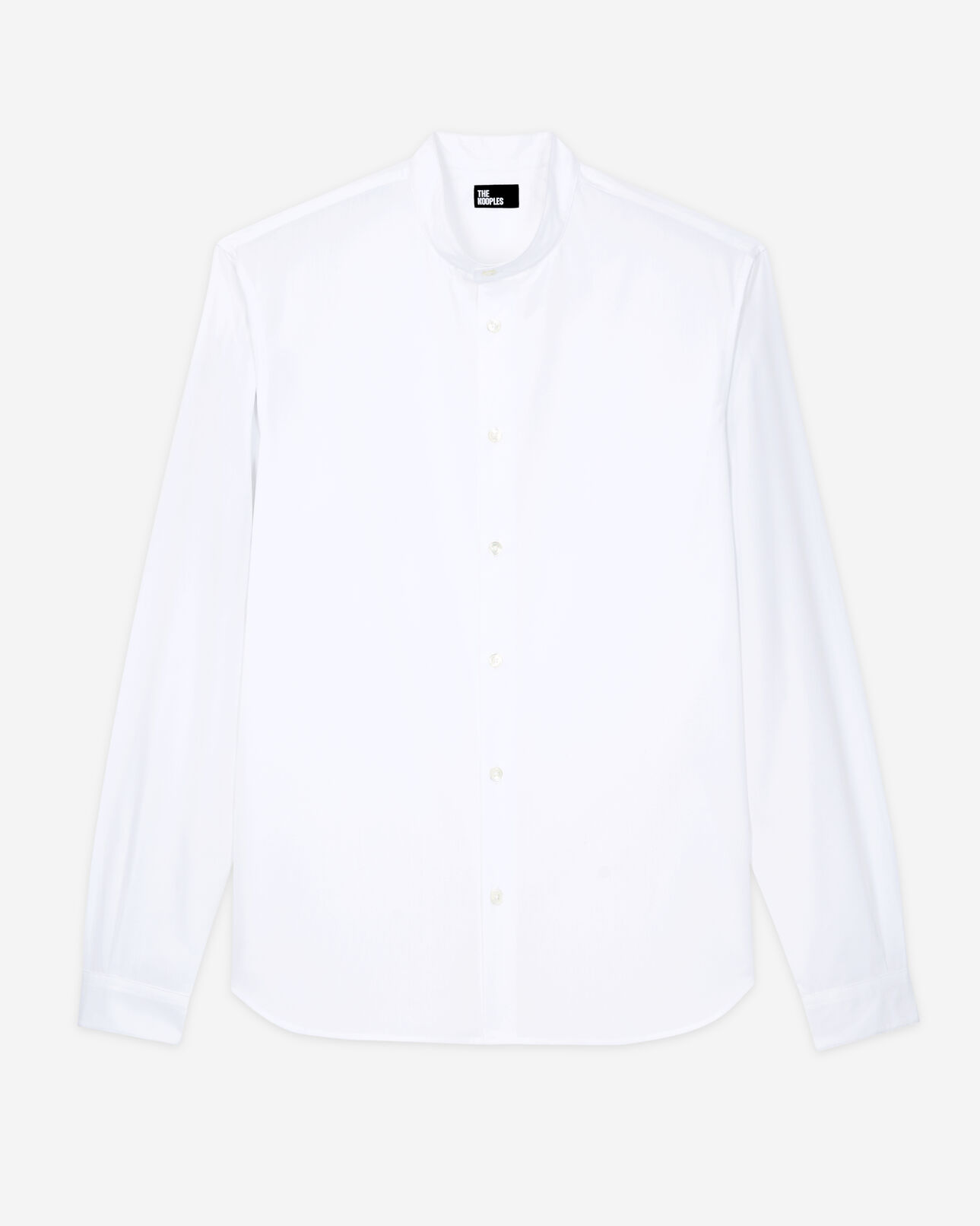 The Kooples HERREN WHITE weißes hemd mit offizierskragen