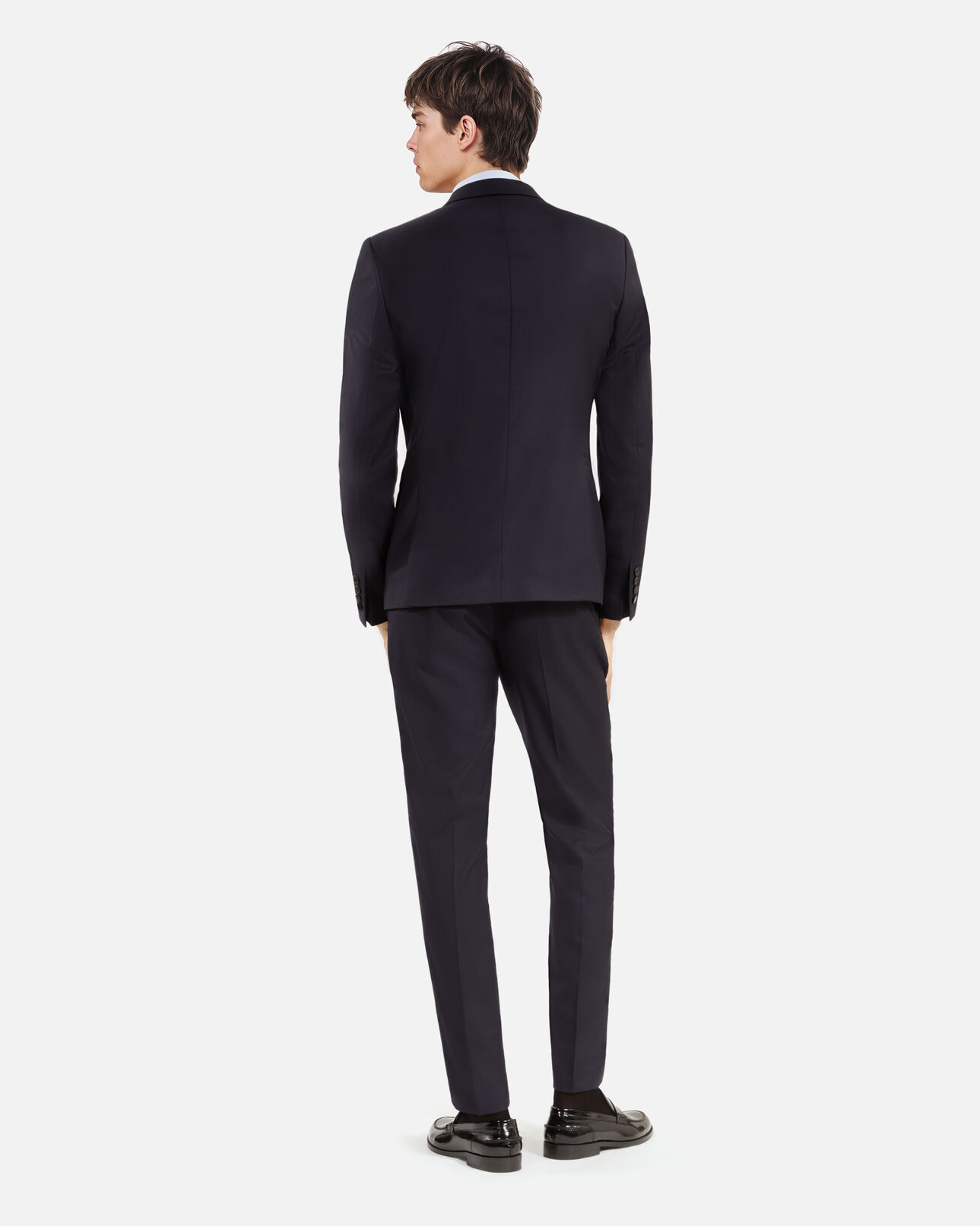 The Kooples HOMME DARK NAVY veste de costume en laine bleu marine coupe ajustée