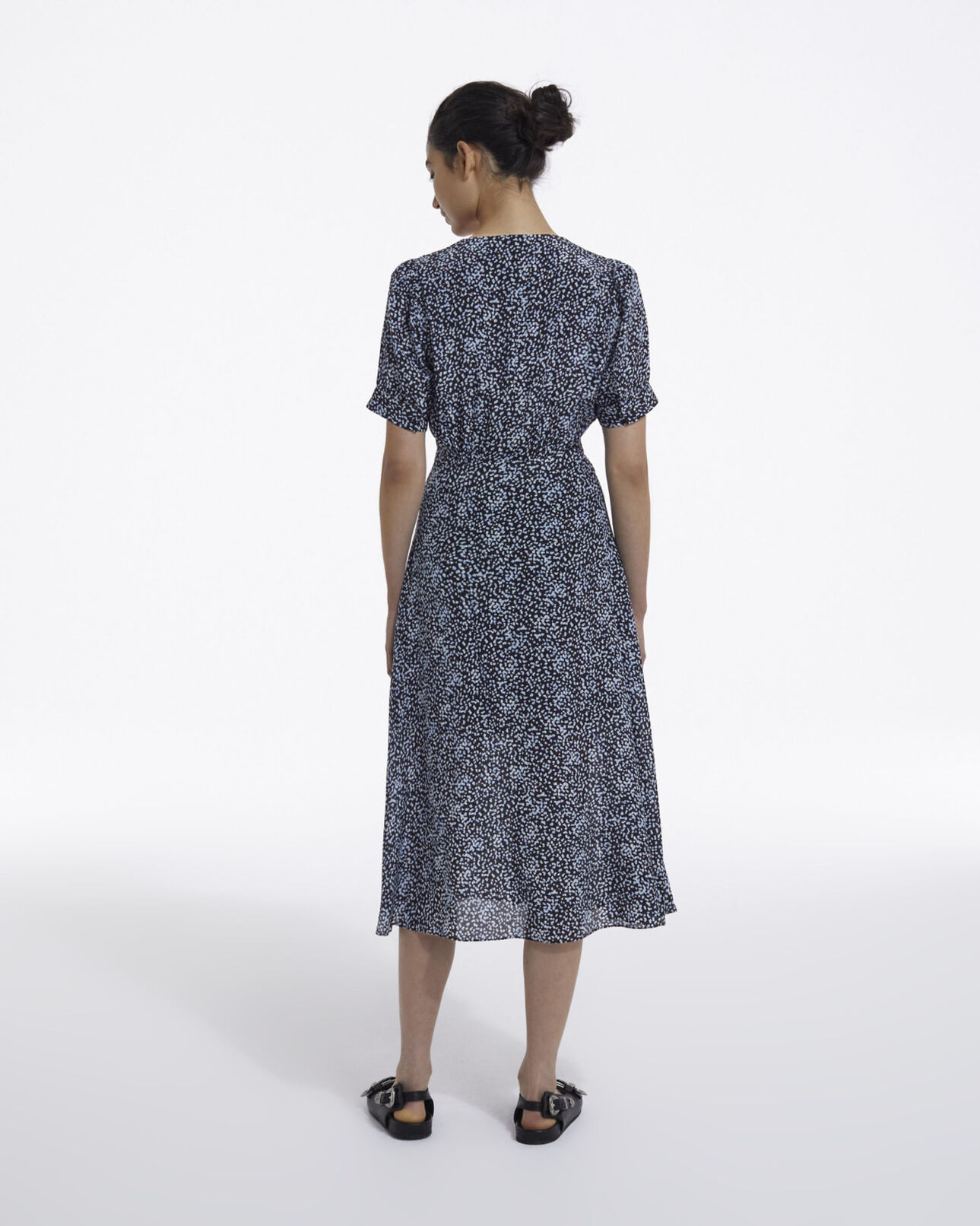 The Kooples FEMME INK BLUE robe longue bleue