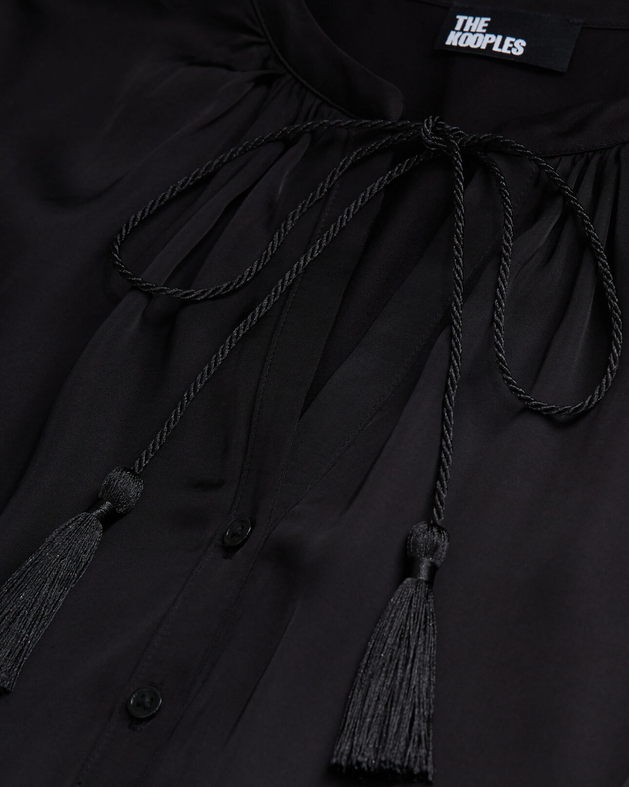 The Kooples FEMME BLACK robe longue noire