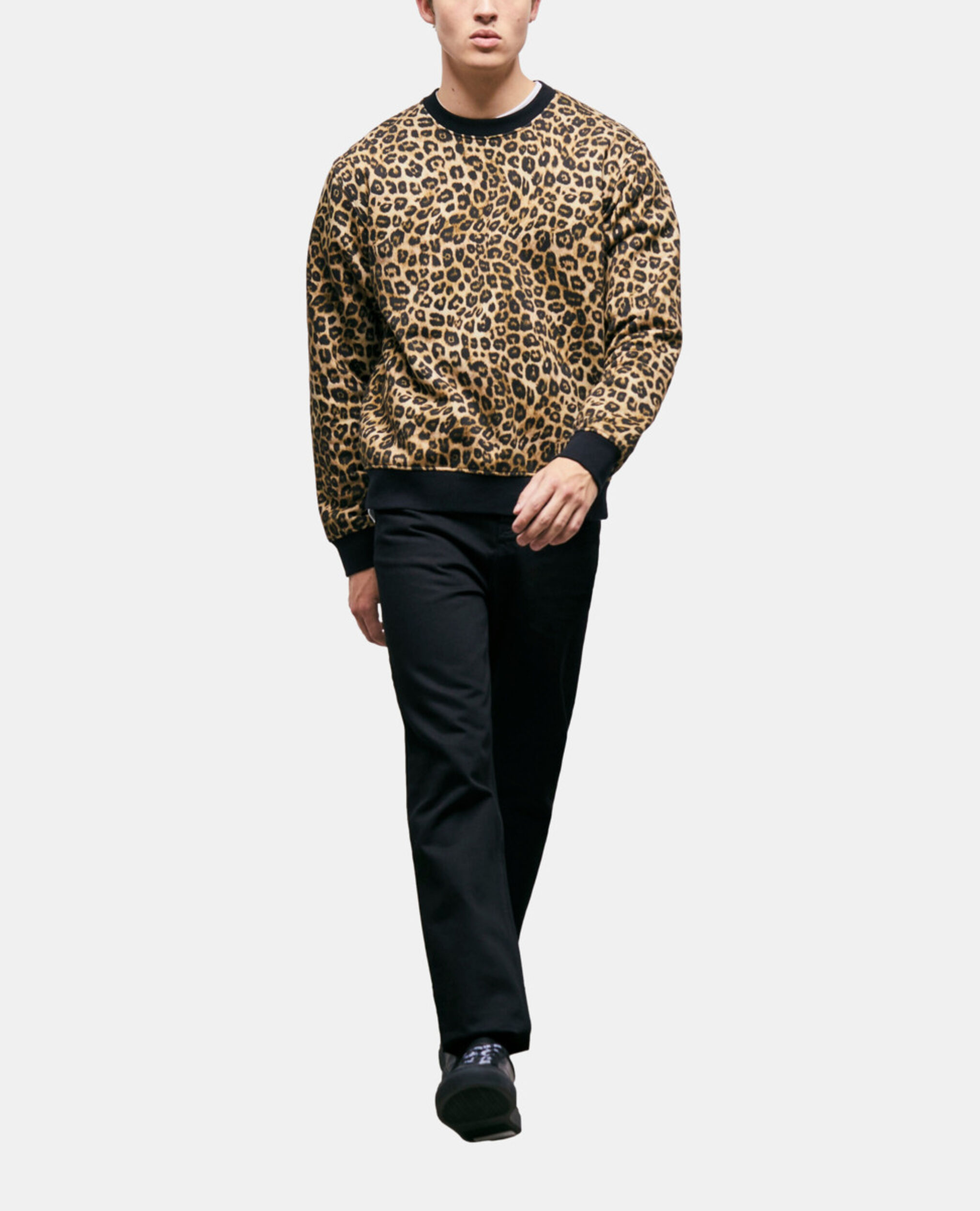 Sweatshirt mit Leopardenmuster, LEOPARD, hi-res image number null