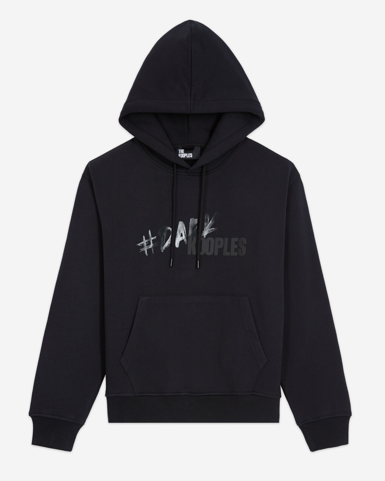 The Kooples WOMEN BLACK black sweatshirt with the kooples logo